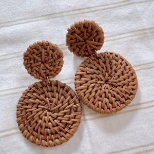 Rattan earrings